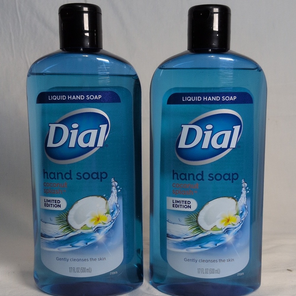 Discontinued Dial Coconut Splash Liquid Hand‎ Soap NEW Coconut 17 fl oz (500 mL)